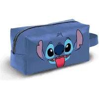 KARACTERMANIA - Disney - Lilo en Stitch - Gezicht - Etui - Toilettas - Reistas - Toiletzak Geschikt voor Trolley - Blauw