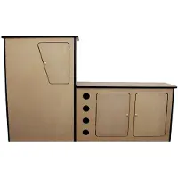 MonsterShop Camper Keuken Kast MDF - Linkerkant