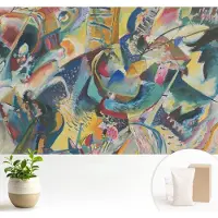 Wallfluent Behang - Kleurrijk abstract Vliesbehang - 104x70 cm - Geel Behang - Voor liefhebbers van kunst en natuur - Behang Voor de woonkamer, slaapkamer en kantoor - Wandbekleding Abstractie