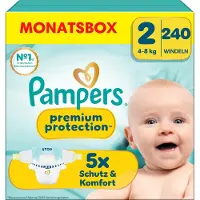 Pampers Premium Protection Luiers Maat 2 (4-8 kg) 240 stuks