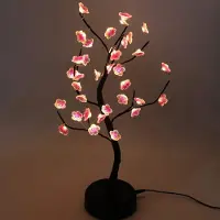 LONGZIMING -Bonsai Boomlamp – Flexibele LED Tafellamp met Warm Geel Licht – USB of Batterij Aangedreven – Decoratief voor Slaapkamer, Woonkamer en Kantoor