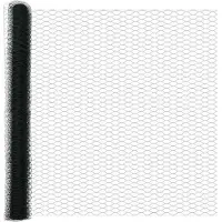 vidaXL zeshoekig gaasgek met palen 25 x 1,6 m PVC-Coated Staal Groen