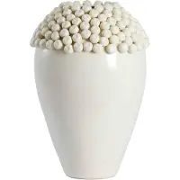 Light & Living Vaas Lovro - Crème - Ø39.5x57cm - Keramiek - Modern - Bloemenvaas - Woondecoratie - Decoratieve vaas voor woonkamer of slaapkamer