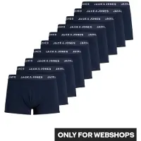 Jack & Jones Effen boxershorts heren mega multipack jacsolid 10-pack
