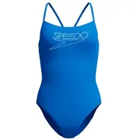 Speedo - Women's Endurance+ Logo Thin Strap One Piece - Badpak 42, blauw