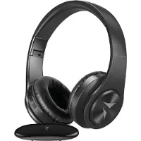 Techmade TM-YH690 Hoofdtelefoon en Headset Draadloze A-Hoofdtelefoon Muziek/Dagelijks Zwart (Draadloze), Koptelefoon, Zwart