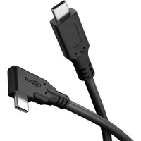 Goobay USB-C kabel | haaks (links/rechts) | USB3.0 5 Gbps | PD 60W | zwart | 3 meter
