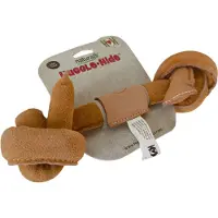 HuggleHounds Naturals geknoopt leren bot voor de hond Large