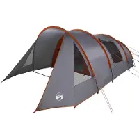 vidaXL Tunnel Tent 5-Persoon Grijs en Oranje 805 x 405 x 211 cm