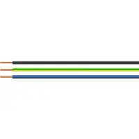 HELU 28793-100 Enkele ader H07V-U 1 x 2.50 mm² Zwart 100 m