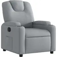 vidaXL Relaxfauteuil lichtgrijze stof