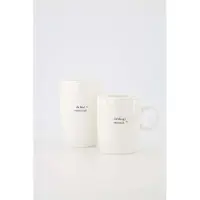 Zusss Cadeauset - Theemok En Mok L Lieblings Mensch - Verjaardag - Cadeau Keramiek Wit / Zwart