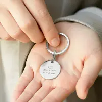 Yoursurprise Sleutelhanger graveren - Rond - Zilver
