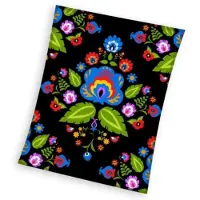 Sweet Home Flowers Fleece plaid 150 x 200 cm
