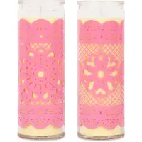 Kitsch Kitchen kaars in glas Papel Picardo Flor