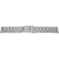 BEAR metalen band edelstaal 24 mm staal gesatineerd