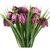 Viana Dambordbloemen Fritillaria kunstpaars 29cm 6 st