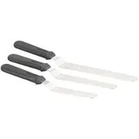 Rosenstein & Söhne Set van 3 RVS hoekpallets in 3 maten met ergonomische handgrepen