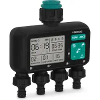 Vonroc 4-weg watertimer - 4 zones | Instelbare bewateringstijd en -frequentie per zone