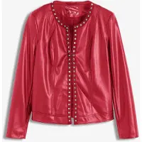 Bonprix Imitatieleren blazer met studs 42