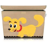 Lifeney Opbergdoos van stof voor kinderen groot model "hond" met deksel