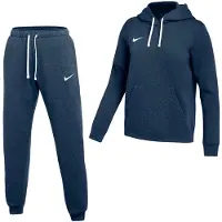 Nike Park 26 Fleece Pullover Hoodie Joggingpak Dames Donkerblauw Wit