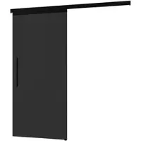 Inova complete glazen schuifdeur 90x203 - opaak antraciet-stanggreep-softclose dubbele schokdemper