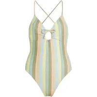 O'Neill Badpak 'Jaida' beige / lichtblauw / groen / riet