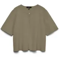 Vero Moda Gebreid vest 'VMMakenzie' olijfgroen