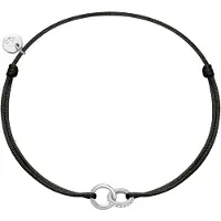 Glanzstücke Armband zwart / zilver