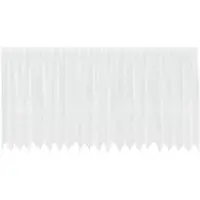 vidaXL Lacegordijn met gordijnen Bloemen Wit 180 x 500 cm Polyester