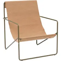 Ferm Living Desert Loungestoel Olive | Sand