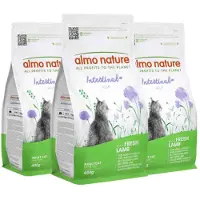 Almo Nature 3x Kattenvoer Droog Intestinal Help Lam 400 Gr