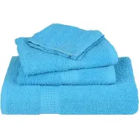 vidaXL 8-delige Handdoekenset FROGN 360 g/m² turquoise