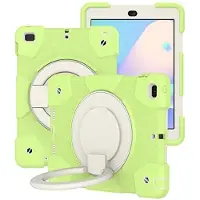 Romon Switte Robuuste Beschermhoes voor iPad mini 6 - Schokbestendig met 3-in-1 Displaybescherming en 360° Draaibare Standaard - Matcha Groen