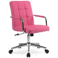 Mebel Elite ASTRO-serie - Jeugdbureaustoel - Roze - Kunstleer - In hoogte verstelbare zitting