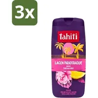 Tahiti - Douchegel - Paradijselijke Lagune - Yuzu & Rose - 315 ml - Bulkverpakking - 3 stuks