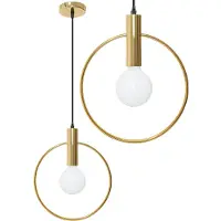 Toolight Hangende Plafondlamp Goud APP485-1CP