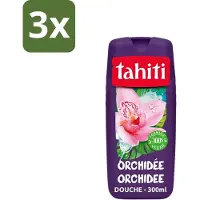 Tahiti - Douchegel - Orchidee - 100% Vegan - 300 ml - Bulkverpakking - 3 stuks