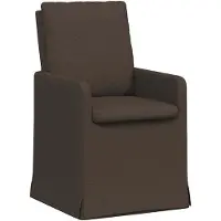 vidaXL Eetstoelen 2 pcs Donkergrijs 57 x 67 x 98 cm Linnen