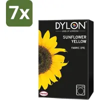 Dylon - Textielverf - Sunflower Yellow - Kleurvaste Textielverf - 350g - Bulkverpakking - 7 stuks