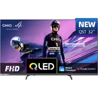 Chiq L32QST - Smart TV 32 Inch - Full HD - QLED Pro - Google TV - Randloos Metal Design - Dolby Audio - Nieuw