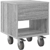 vidaXL Nachtkastje Grijs Sonoma 40,5 x 40 x 48 cm Bewerkt hout