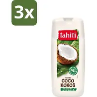 Tahiti - Douchegel - Biologische Kokos - 100% Vegan - 300 ml - Bulkverpakking - 3 stuks
