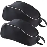 Kimood Schoenentas sport - 2x - 9 liter - zwart - 38 x 20 x 14 cm - sportschoenen