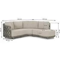 Santika Furniture Santika Cayora organisch loungeset 2-delig