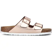 Birkenstock Dames Slippers Arizona Met Shine - Brons - Maat 38
