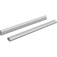 vidaXL Kaststang 2 pcs Zilver 764 x 15 x 29 mm Aluminiumlegering