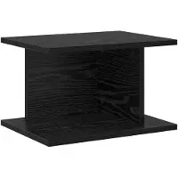 vidaXL Nachtkastje Zwart Eiken 40 x 30 x 25 cm Bewerkt hout
