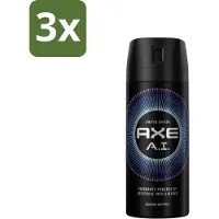 Axe - Limited Edition - Deodorant Bodyspray - A.I. - 150 ml - Bulkverpakking - 3 stuks